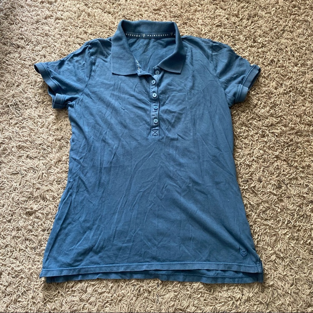Aeropostale Prince & Fox Light Blue Collared Polo